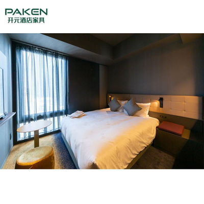 Perabotan Hotel Modern Permukaan Melamin Ukuran Raja ISO9001